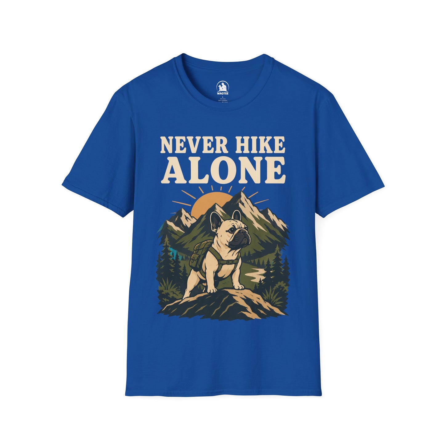 Frenchie never hike alone