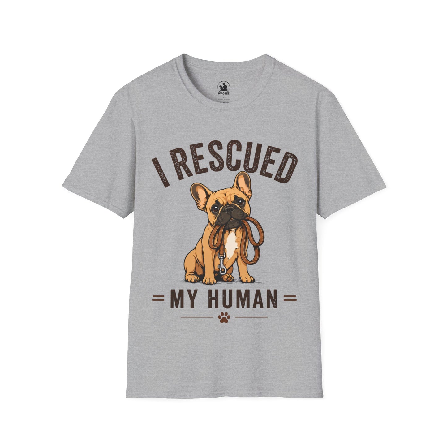 Frenchie rescued human