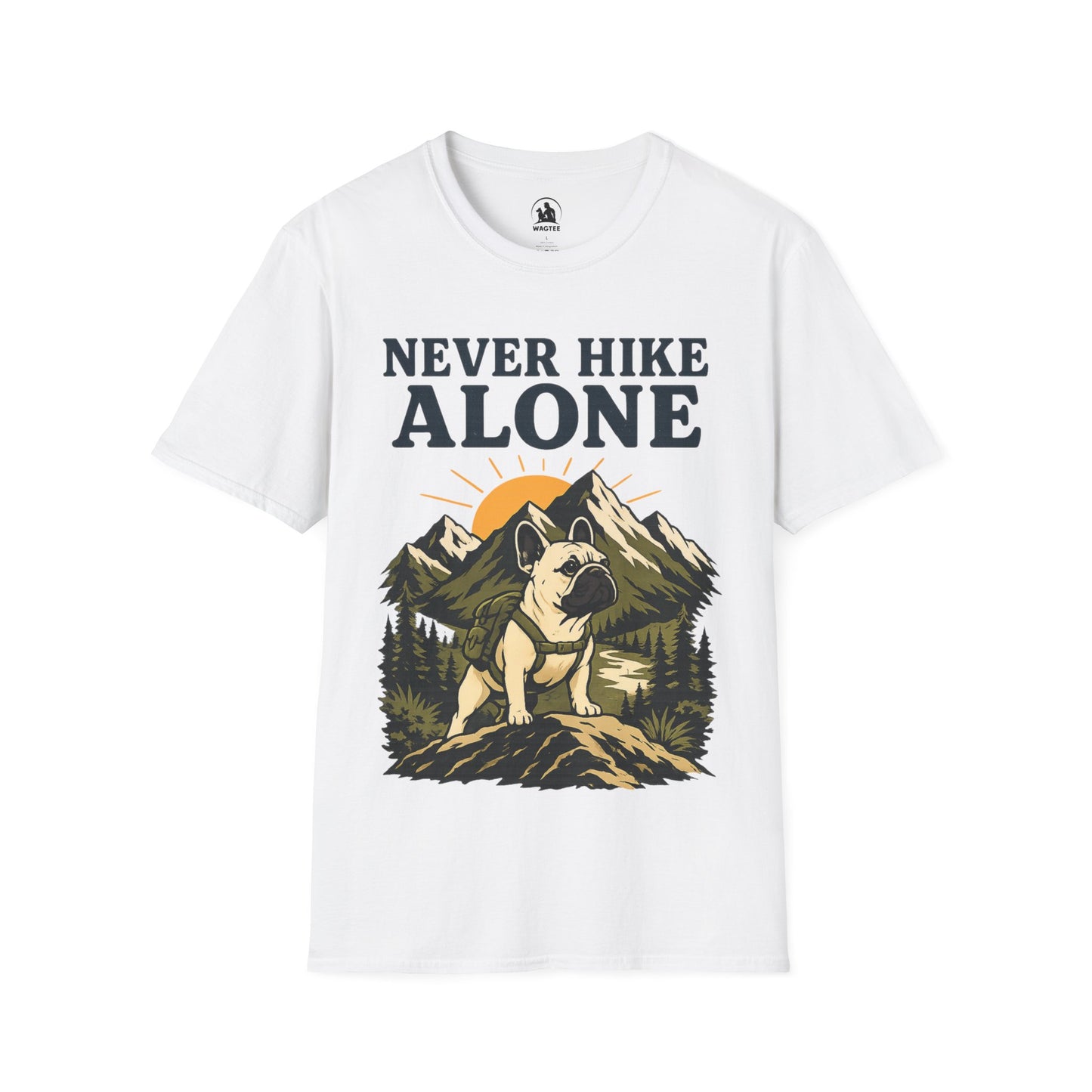 Frenchie never hike alone