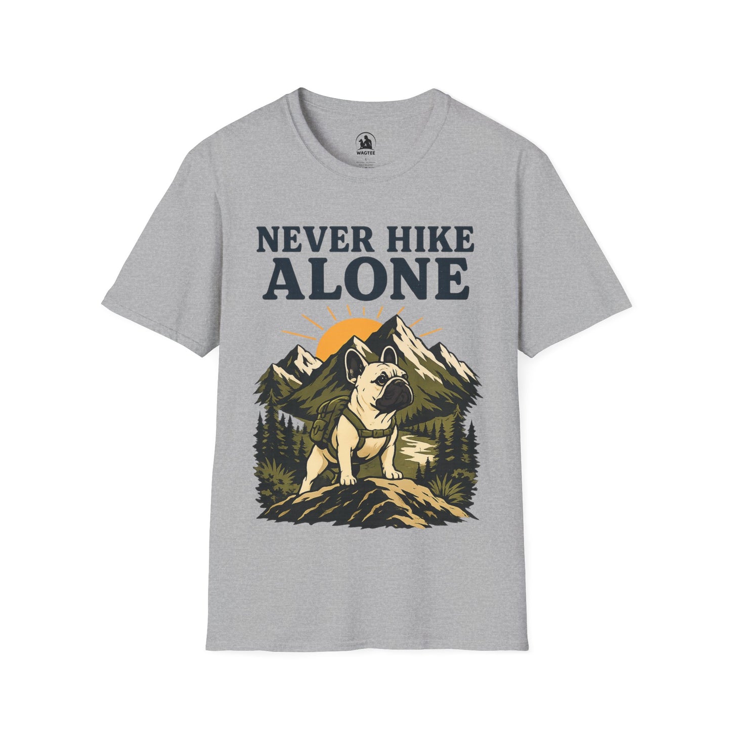 Frenchie never hike alone