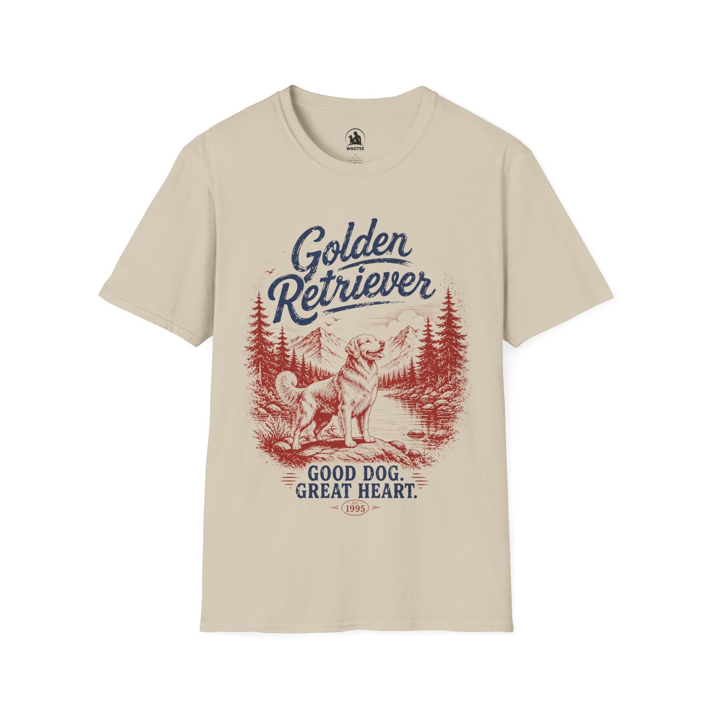 Golden retriever retro style