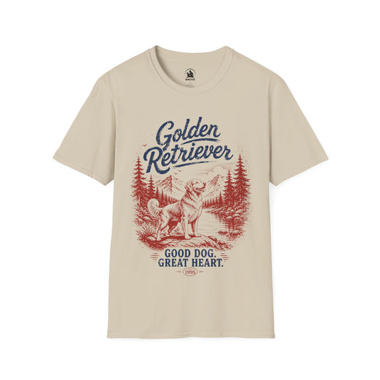 Golden retriever retro style