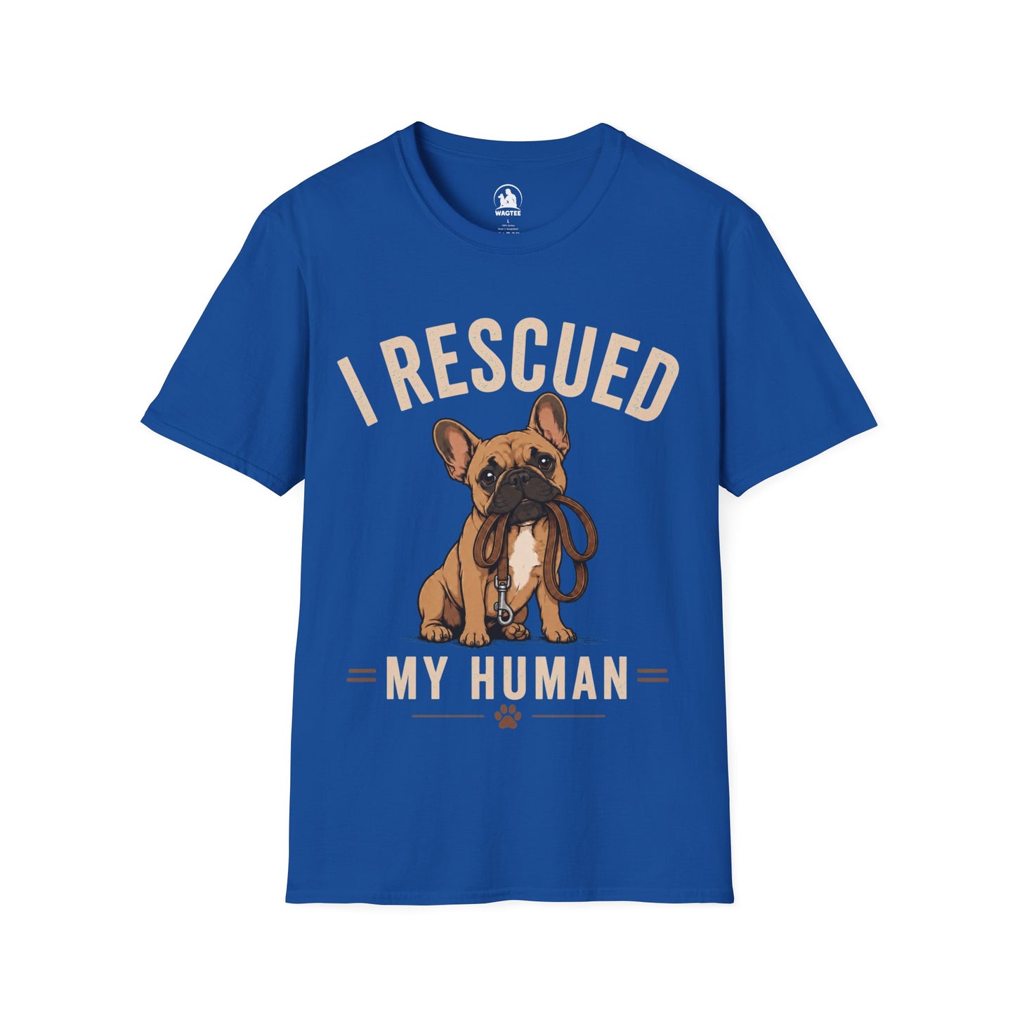 Frenchie rescued human