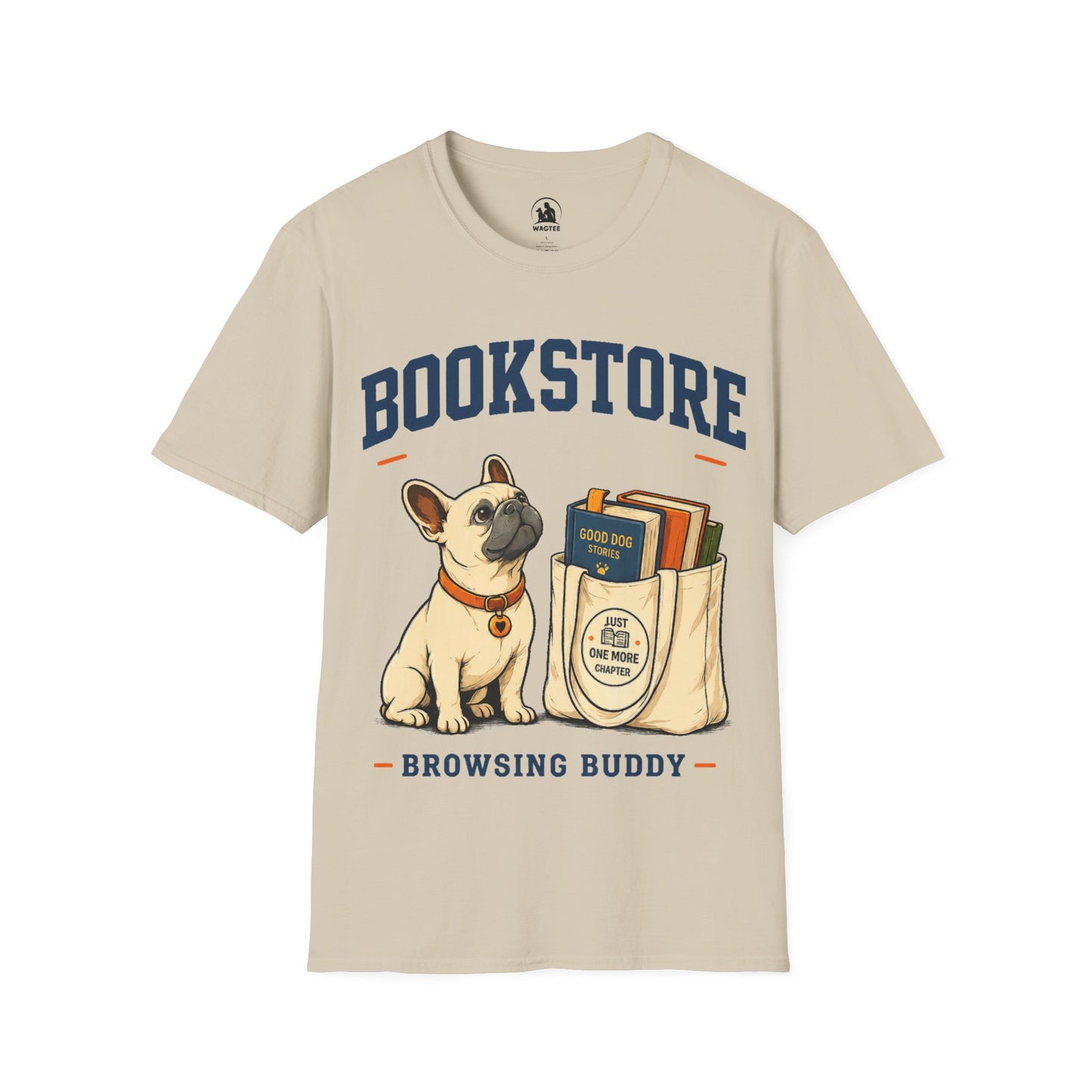 Frenchie bookstore buddy