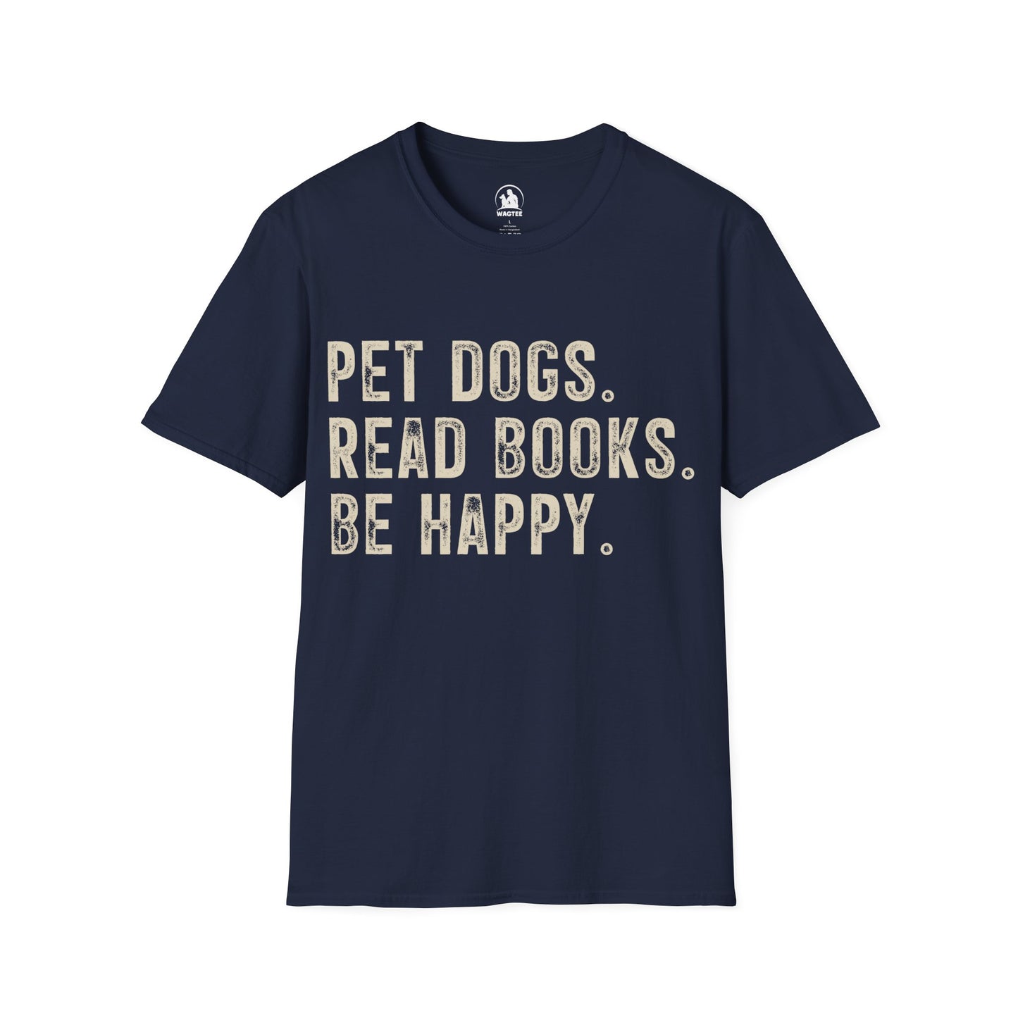 Pet dogs read books be happy