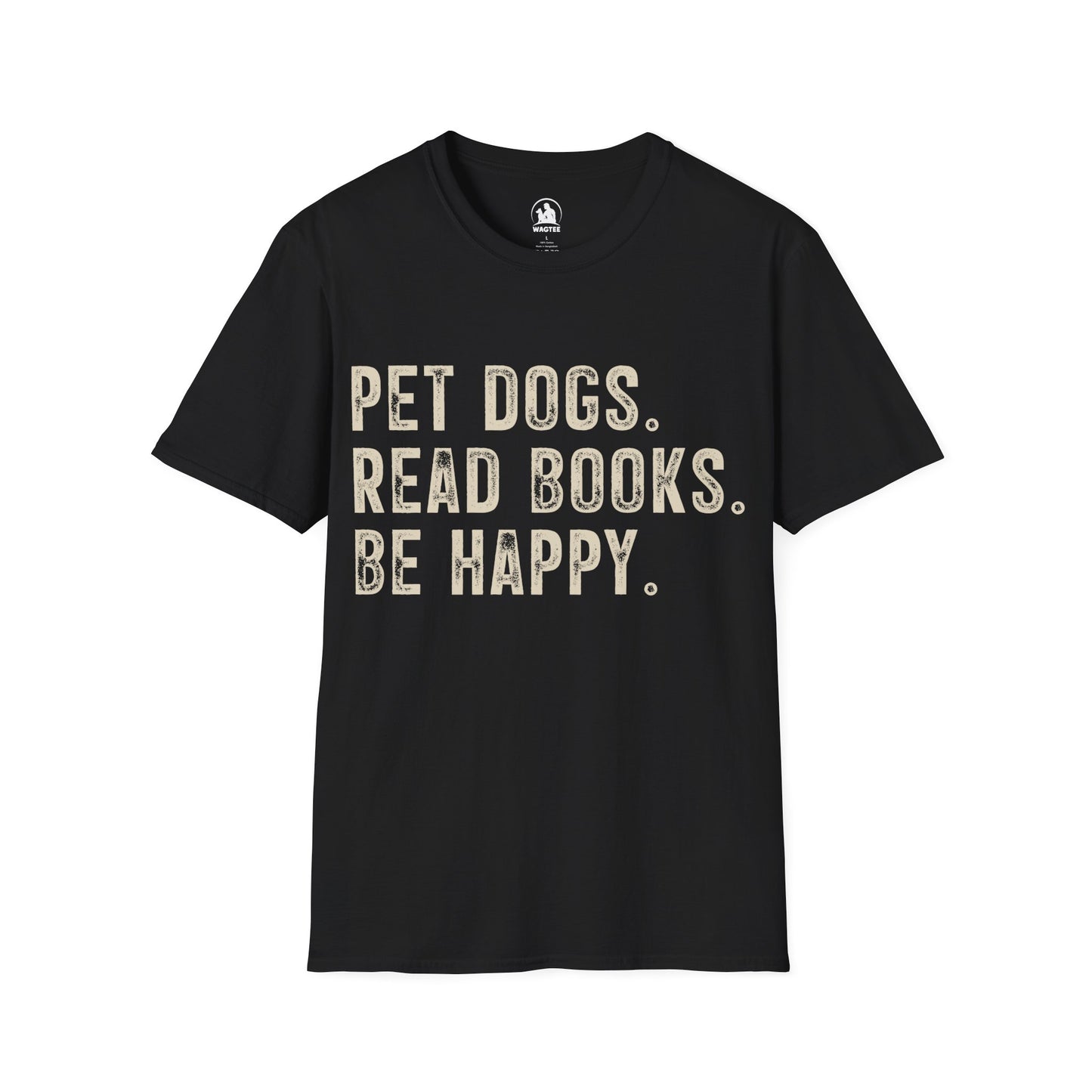Pet dogs read books be happy